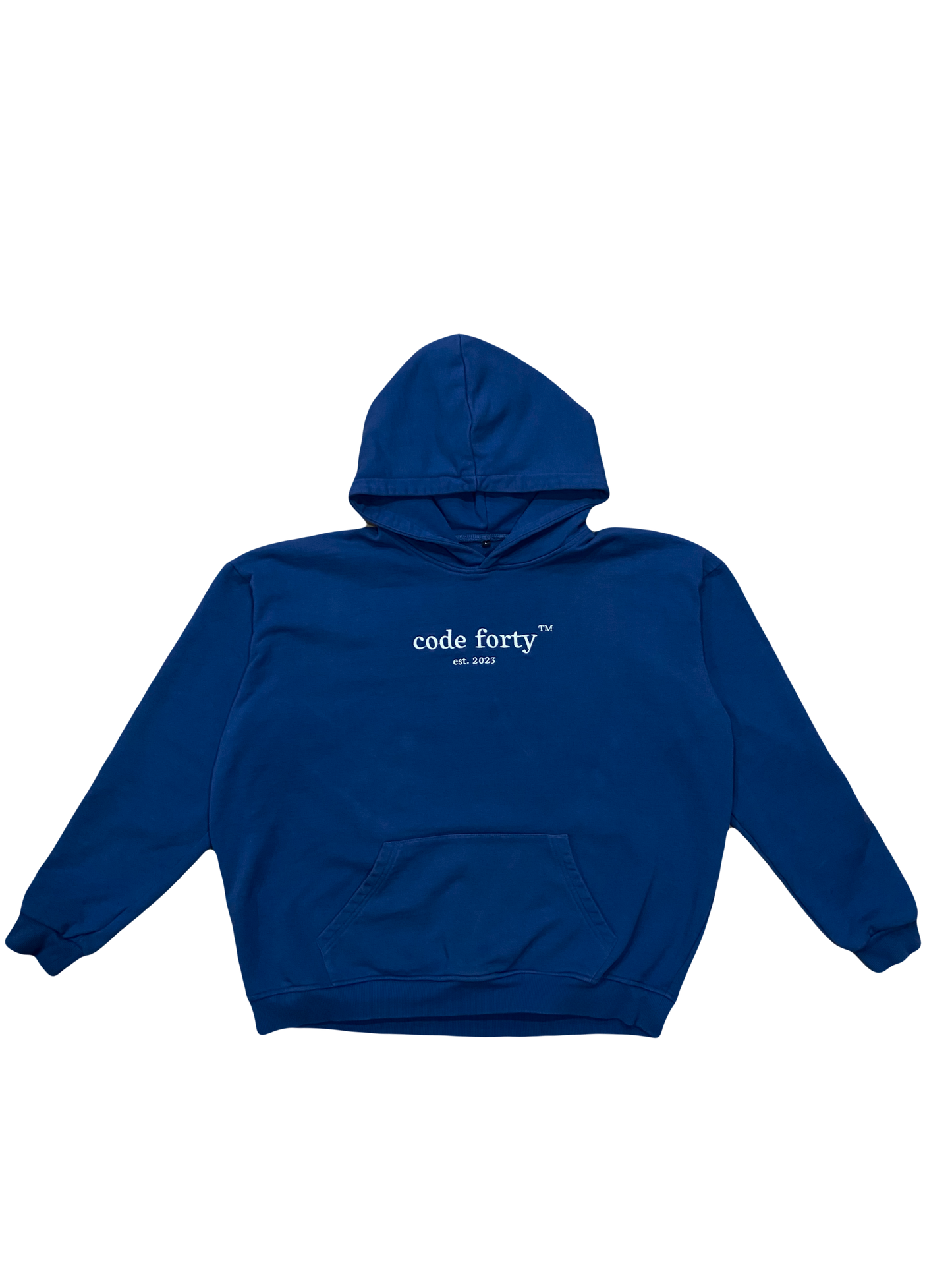oversized blue hoodie