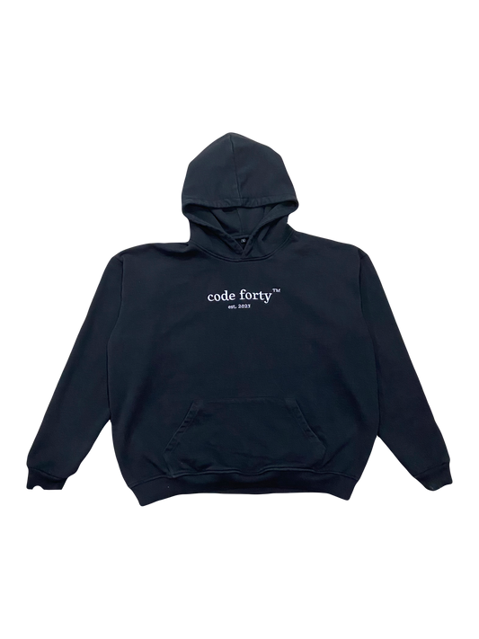 oversized black hoodie